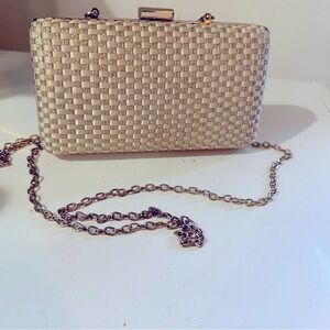 Jessica McClintock clutch gold purse